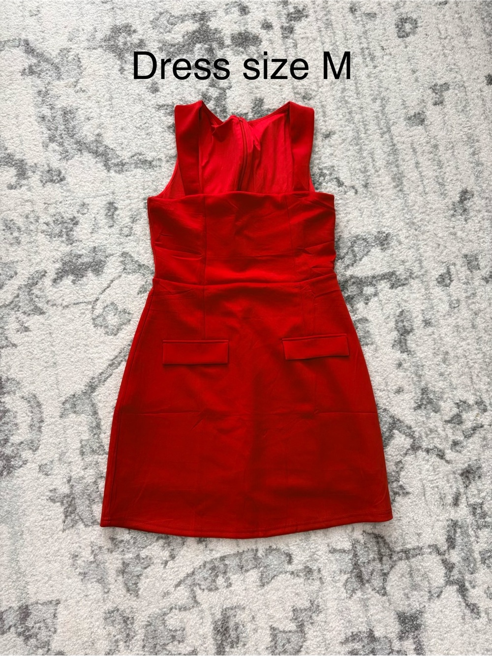 Red Sleeveless Bodycon Mini Women's Dress Size Medium